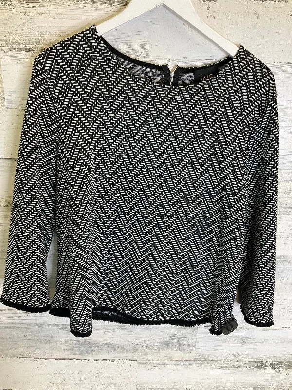 Black & White Top Long Sleeve W5, Size M