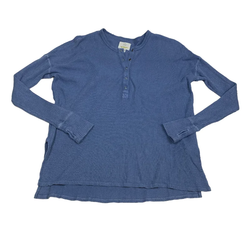 Blue Top Long Sleeve Aerie, Size Xs