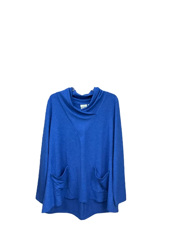 Blue Top Long Sleeve Logo, Size L