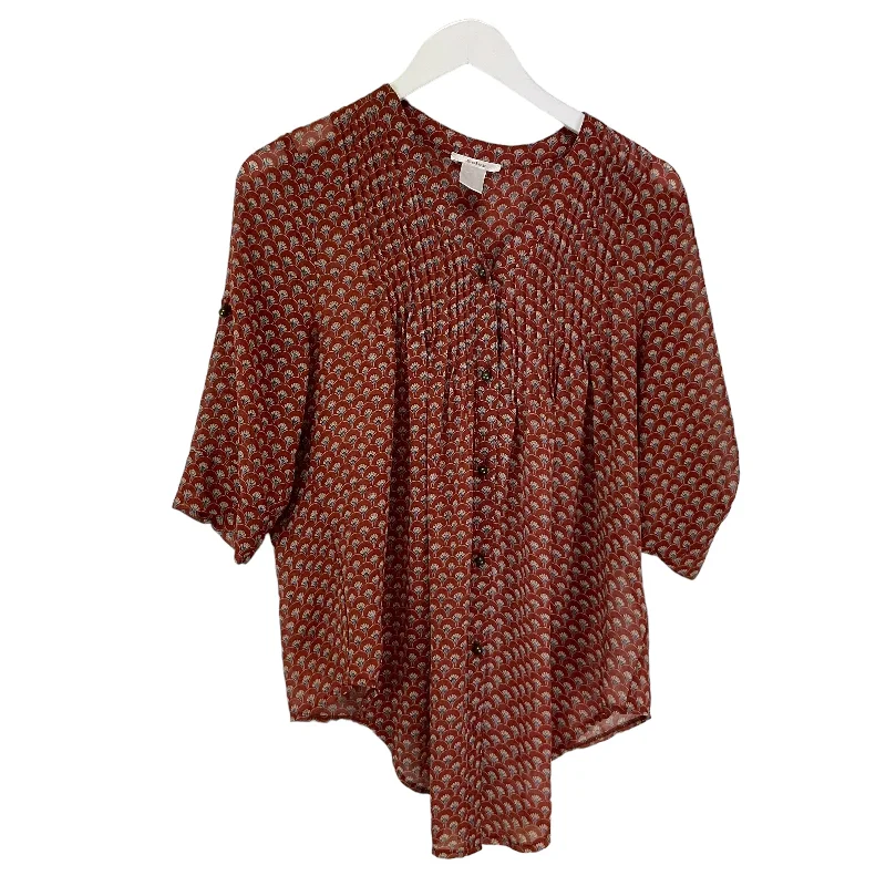 Brown Top Long Sleeve Esley, Size M