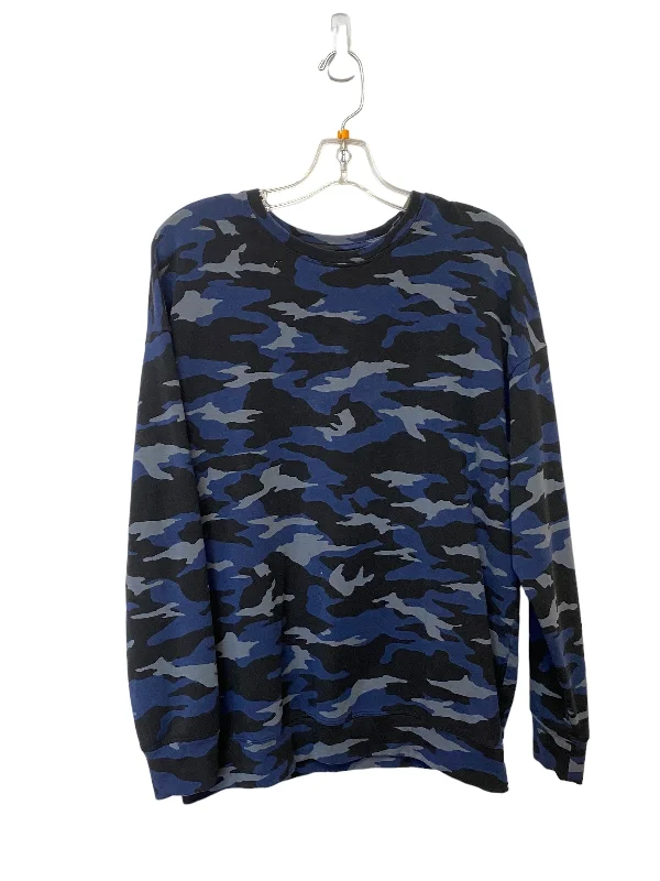 Camouflage Print Top Long Sleeve Athleta, Size M