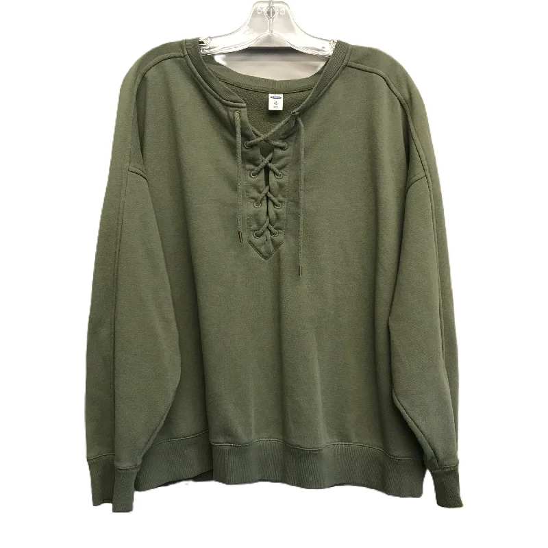 Green Top Long Sleeve By Old Navy, Size: 2x