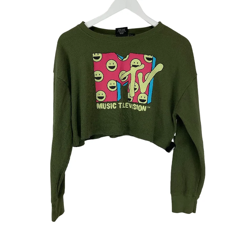 Green Top Long Sleeve Clothes Mentor, Size S