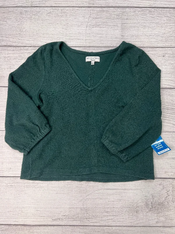 Green Top Long Sleeve Madewell, Size L