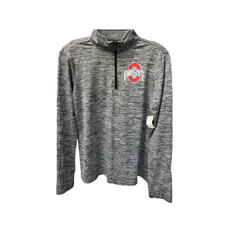 Ohio State Grey Top Long Sleeve Basic Scarlett, Size L