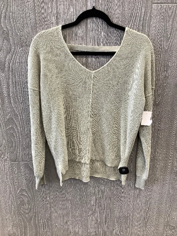 Grey Top Long Sleeve Hippie Rose, Size M