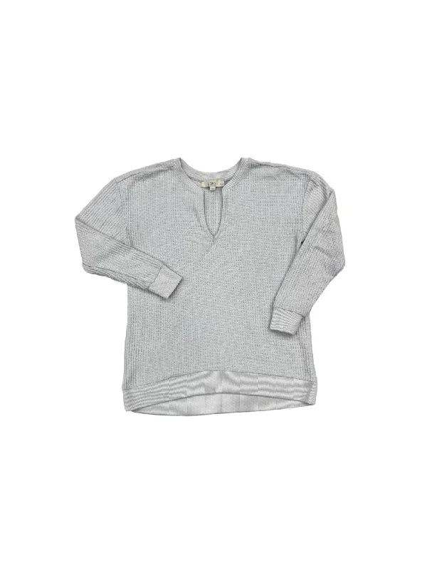 Grey Top Long Sleeve Loft, Size S