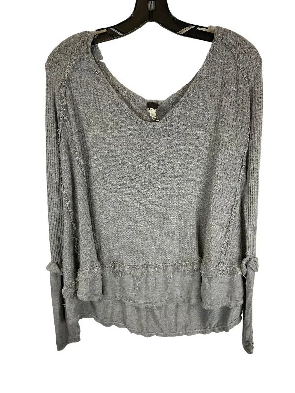 Grey Top Long Sleeve We The Free, Size M