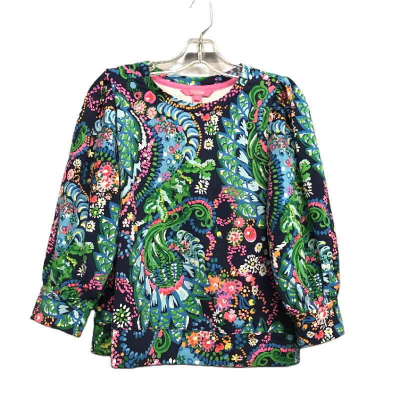 Multi-colored Top Long Sleeve By Lilly Pulitzer, Size: S