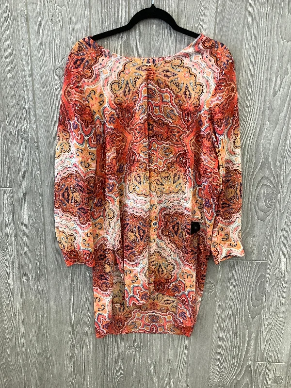 Multi-colored Tunic Long Sleeve Chicos, Size L