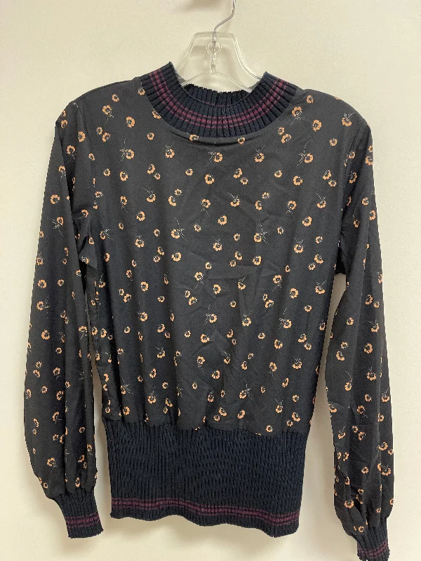 Navy Top Long Sleeve French Connection, Size S