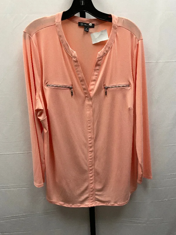 Peach Top Long Sleeve Inc, Size 2x