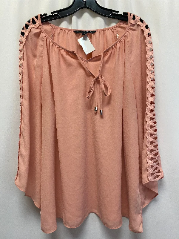 Peach Top Long Sleeve Zac And Rachel, Size Xl