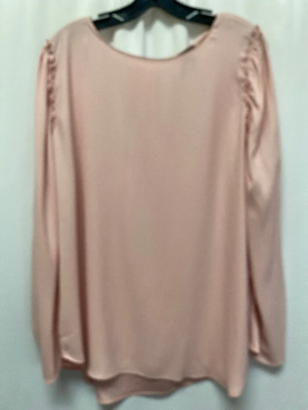 Pink Top Long Sleeve Ann Taylor, Size Xl