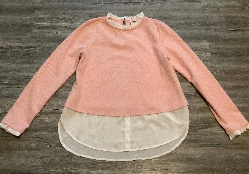 Pink Top Long Sleeve Elle, Size L