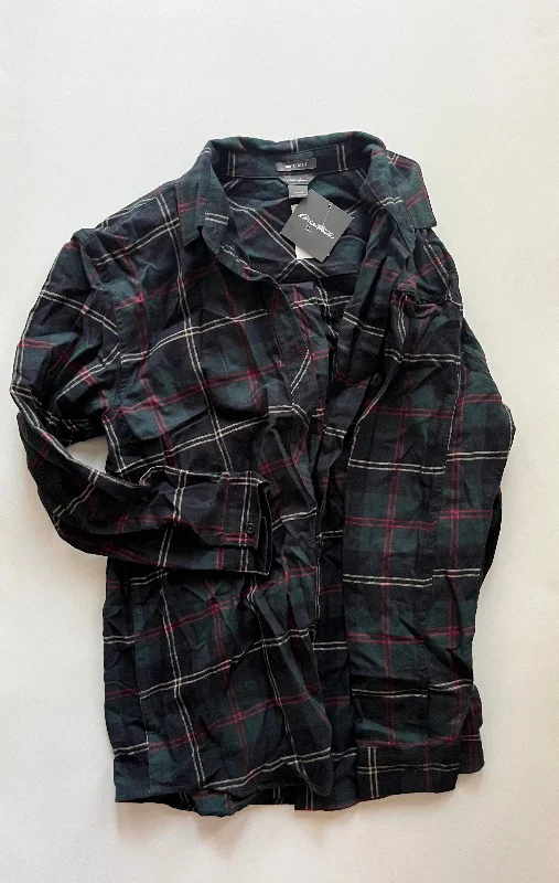 Plaid Top Long Sleeve Eddie Bauer, Size S