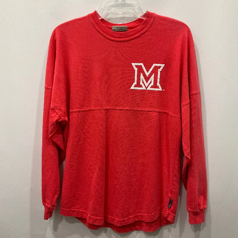 Red Top Long Sleeve spirit, Size Xs