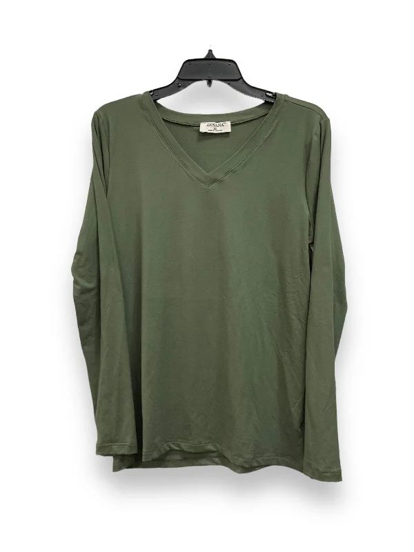 Tan Top Long Sleeve Basic Wishlist, Size L