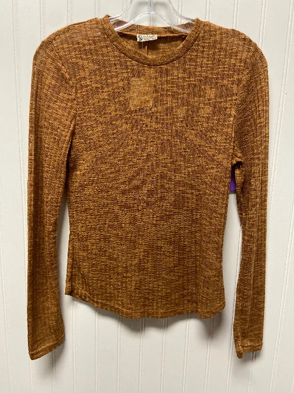 Tan Top Long Sleeve Free People, Size S