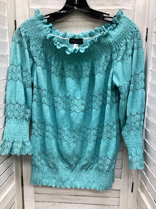 Teal Top 3/4 Sleeve Simply Styled, Size M