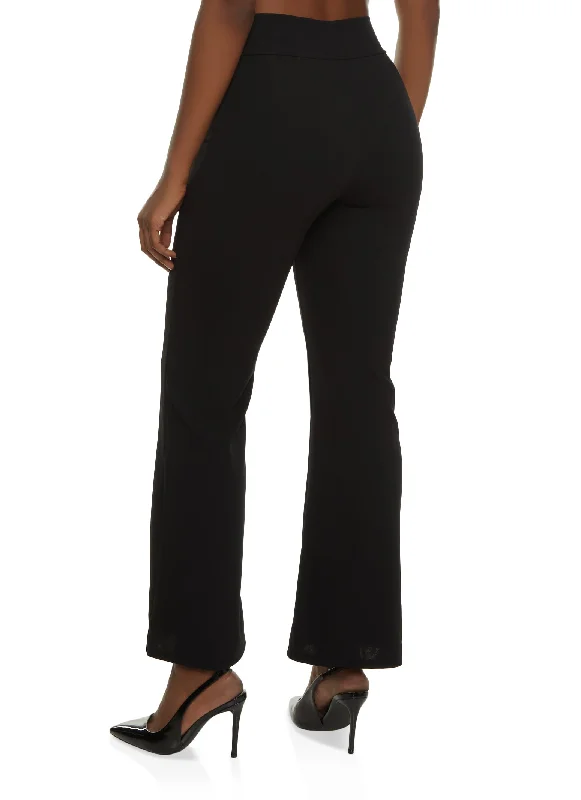 Knot Front Wide Leg Pants