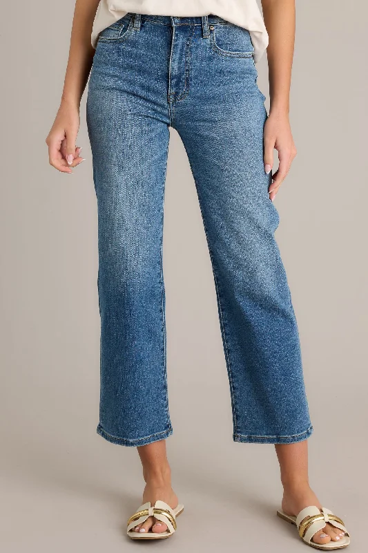 Handled It Dark Wash Straight Leg Jeans