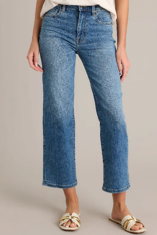 Handled It Dark Wash Straight Leg Jeans