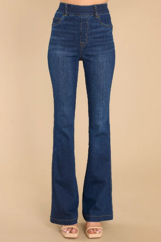 Midnight Shade Pull On Stretch Flare Jeans