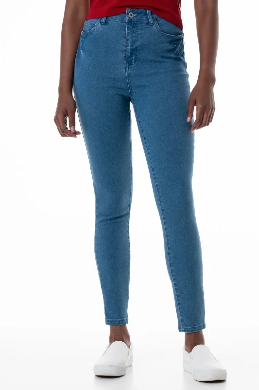 Rf09 Hi-Waisted Skinny Jeans _ 148252 _ Mid Wash