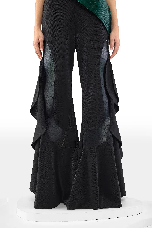 SPACE WAVE DRAPED PANTS