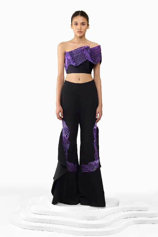 SPACE WAVE DRAPED PANTS