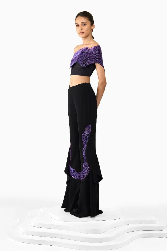 SPACE WAVE DRAPED PANTS