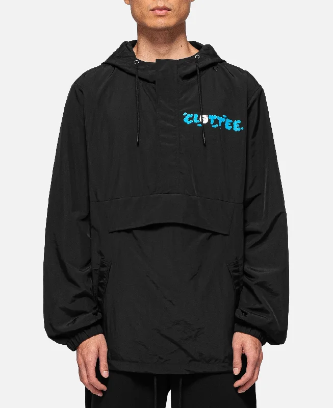 Clottee Clouds Windbreaker Jacket (Black)