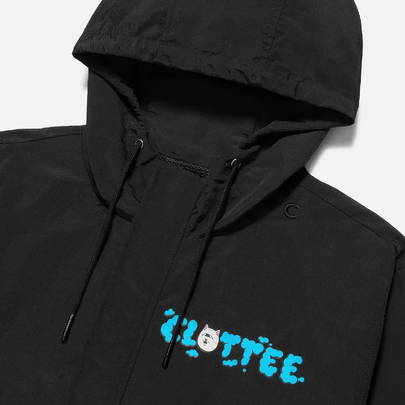 Clottee Clouds Windbreaker Jacket (Black)