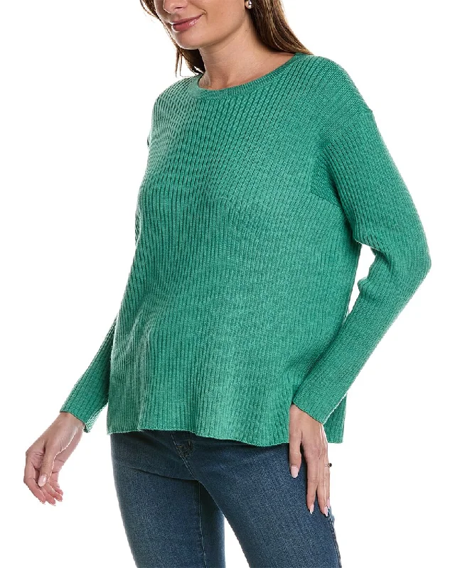 EILEEN FISHER Ribbed Wool Sweater