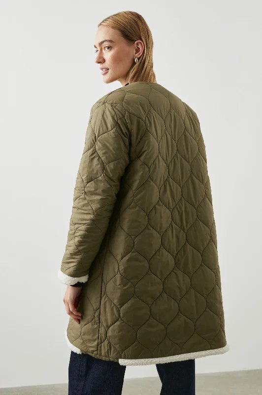 GRANGER JACKET - IVORY OLIVE MIX