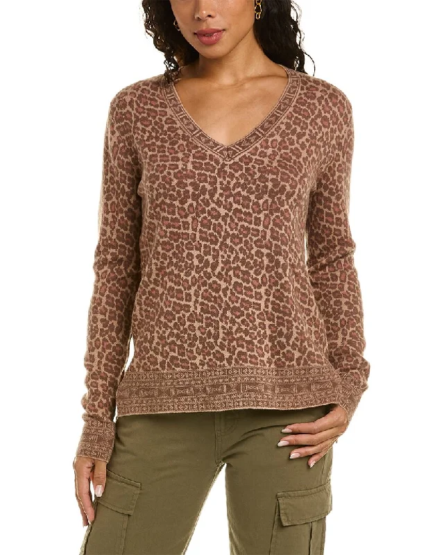 Johnny Was Rita V-Neck Wool & Cashmere-Blend Pullover