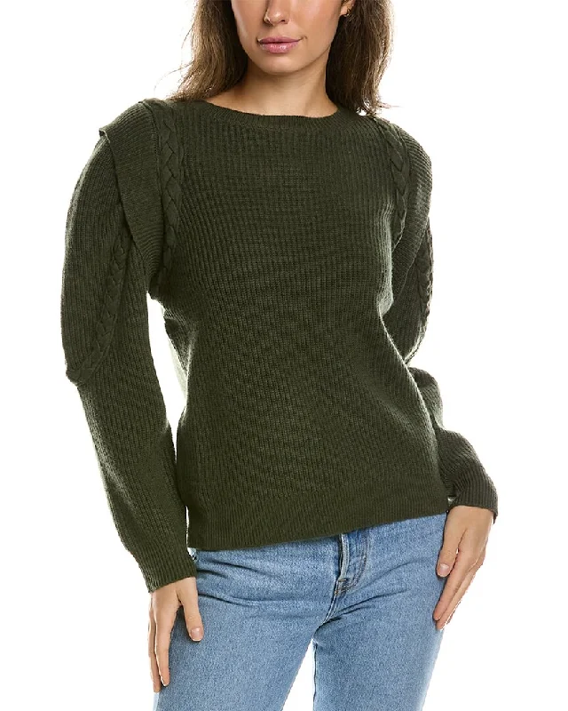 Lea & Viola Braided Wool & Cashmere-Blend Sweater