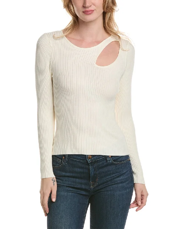 LUXE ALWAYS Cutout Sweater