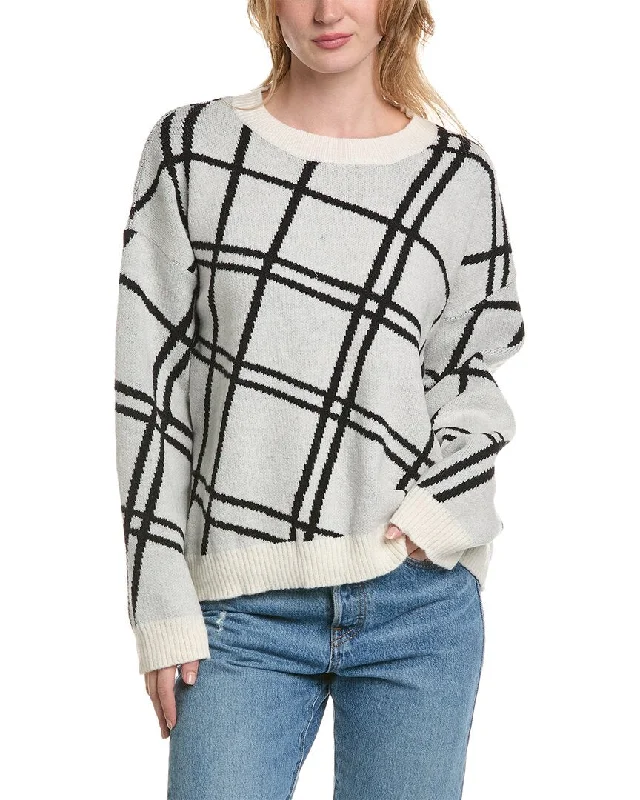 LUXE ALWAYS Grid Sweater