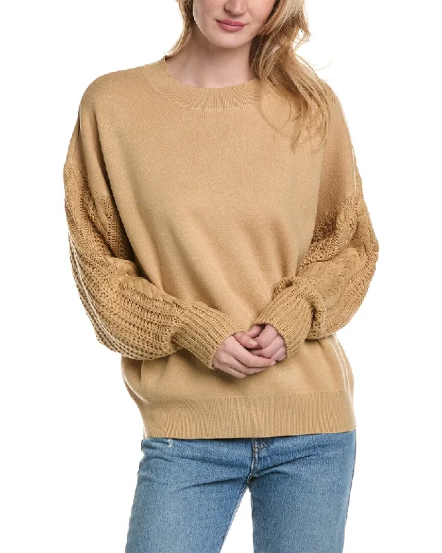 LUXE ALWAYS Knit Sleeve Sweater