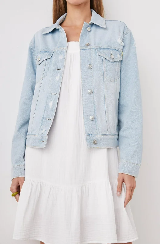 MULHOLLAND JACKET - FADED BLUE DISTRESS