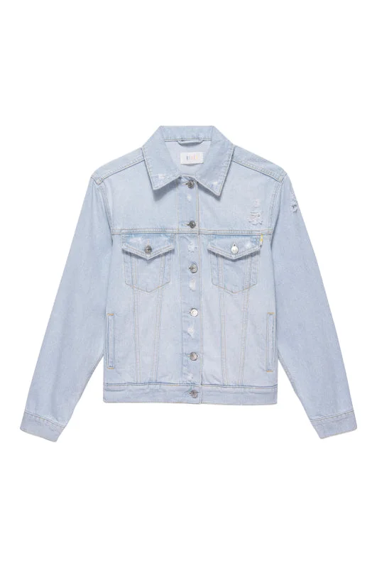 MULHOLLAND JACKET - FADED BLUE DISTRESS