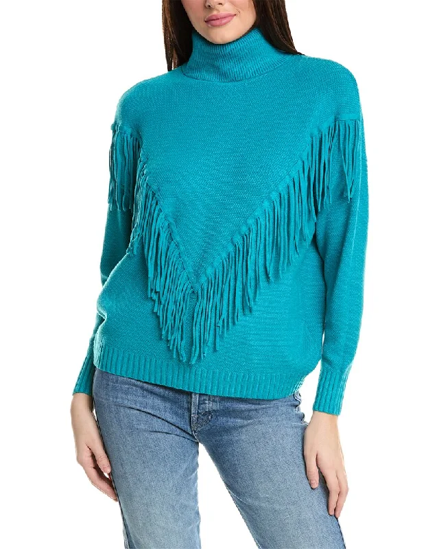 Rain + Rose Fringe Sweater