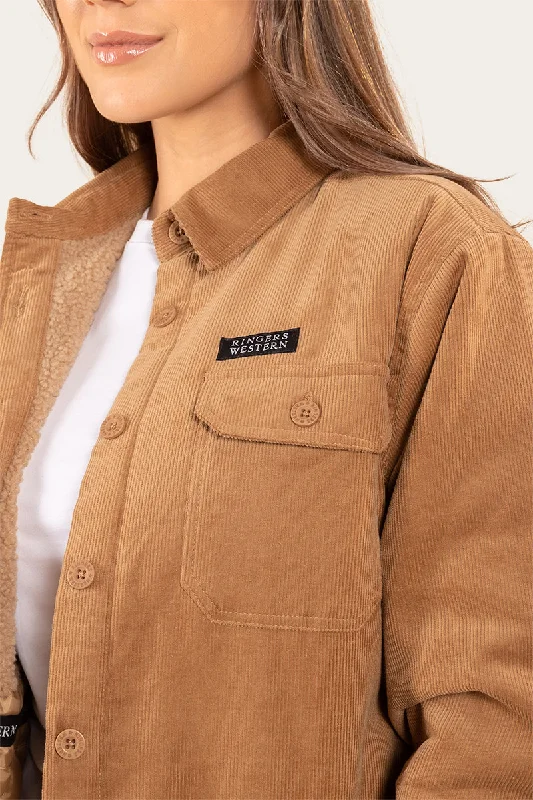 Rosewood Womens Overshirt - Tawny Brown