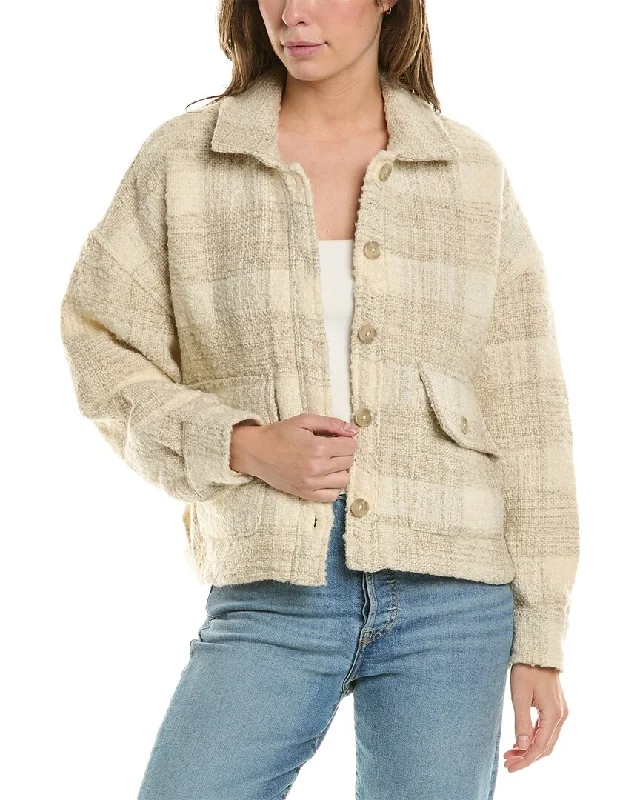 Saltwater Luxe Plaid Wool-Blend Jacket