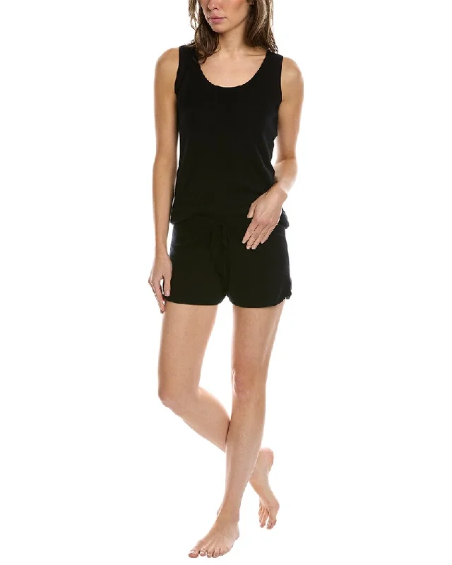 sofiacashmere 2pc Cashmere Tank & Short Set