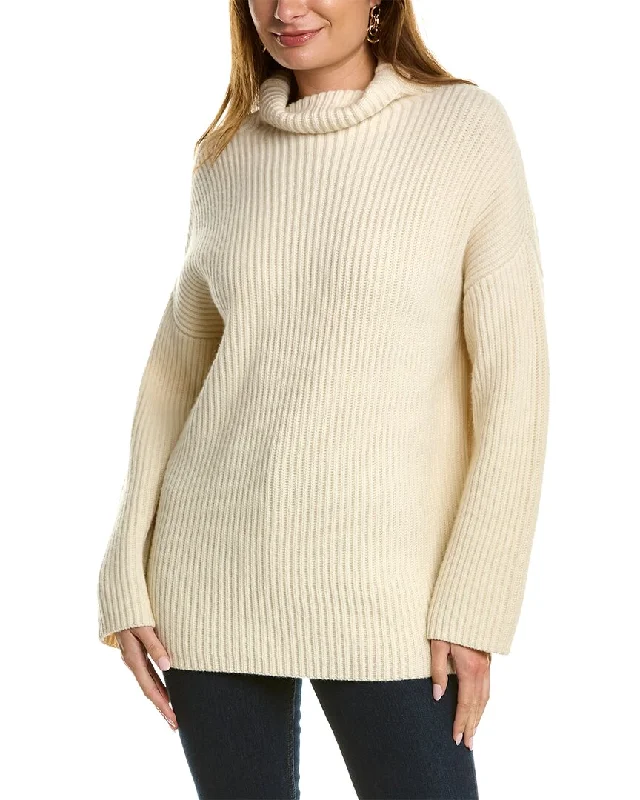 St. John Fisherman's Rib Wool & Cashmere-Blend Sweater