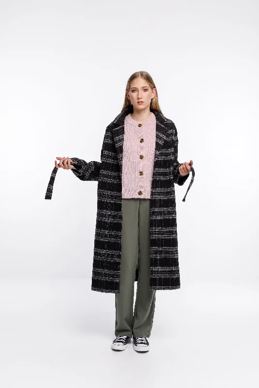 Clement Coat - Sale - Black Check