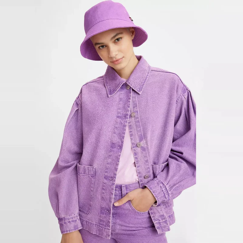 Esther Modern Cotton Jacket (Purple)